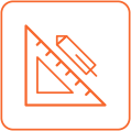 Dimensions ruler icon