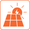 Solar panel icon